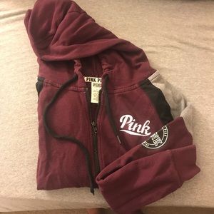 Victoria Secret PINK Zip-up Hoodie SMALL